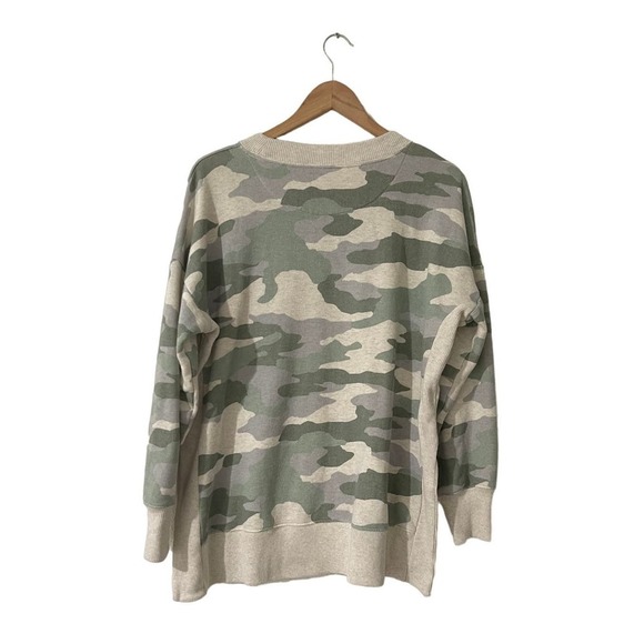 Aerie Good Vibes Camo Oversized Crewneck Sweatshirt - Picture 3 of 5